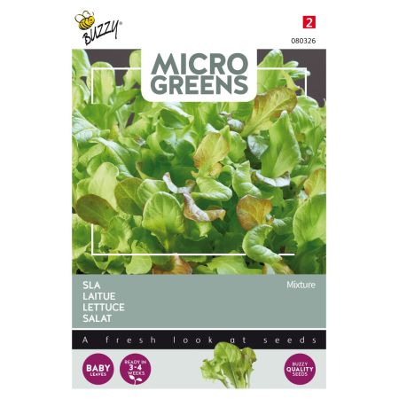 Buzzy Microgreens, Salat Mischung - Buzzy Microgreens, Sla gemengd