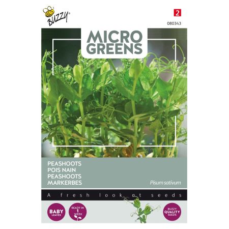 Buzzy Microgreens, Markerbsen - Buzzy Microgreens, Peashoots