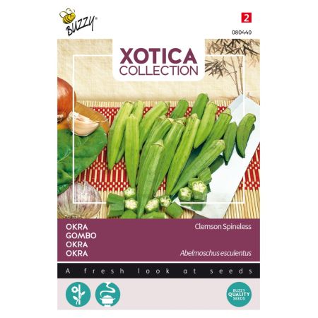 Buzzy Xotica Okra Clemson Spineless