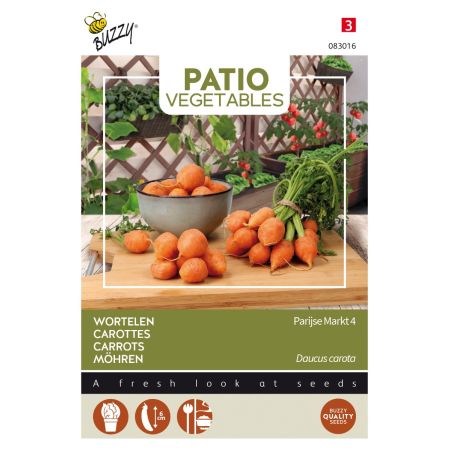 Buzzy Patio Veggies, Möhren Pariser Markt 4 - Buzzy Patio Veggies, Wortel Parijse Markt