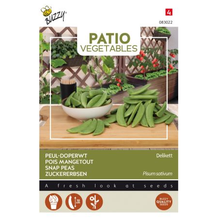 Buzzy Patio Veggies, Zuckererbsen Delikett - Buzzy Patio Veggies, Sugar Snap delikett