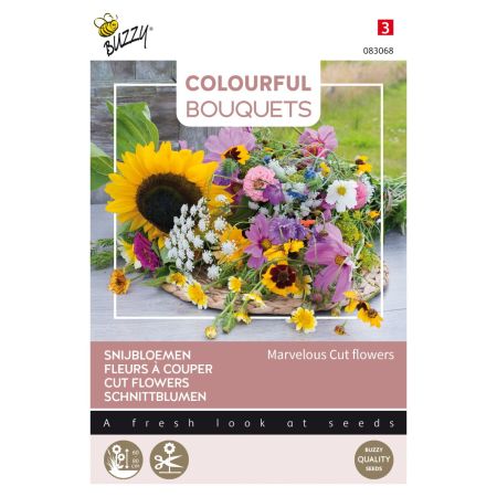 Buzzy Colourful Bouquets, Marvelous Cutflowers