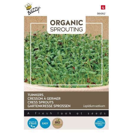 Buzzy Organic Sprouting Gartenkresse (BIO) - Buzzy Organic Sprouting Tuinkers  (BIO)