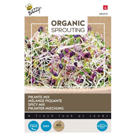 Buzzy Organic Sprouting Salat Pikant (BIO) - Buzzy Organic Sprouting Salademengsel pikant (BIO)