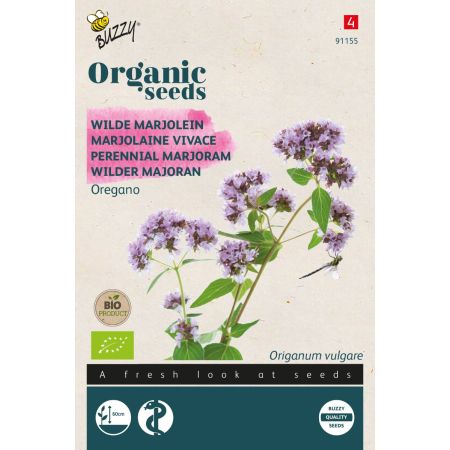Buzzy Organic Staudenmajoran Dost (BIO) - Buzzy Organic Wilde Marjolein - Oregano (BIO)