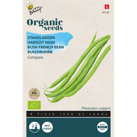Buzzy Organic Buschbohne Compass - Bio Samen