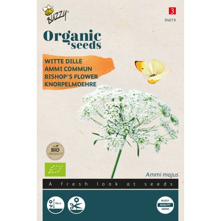 Buzzy Organic Spitzenblume weißer Dill - Bio Samen