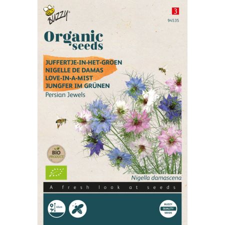Buzzy Organic Jungfer im Grünen, Persian Jewels, gemischt (BIO) - Buzzy Organic Nigella, Juffertje-in-het groen Persian Jewel (BIO)