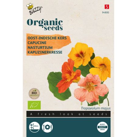 Buzzy Organic Kapuzinerkresse, Rankende, Mischung (BIO) - Buzzy Organic Tropaeolum, Oost-Indische kers enkelbl (BIO)