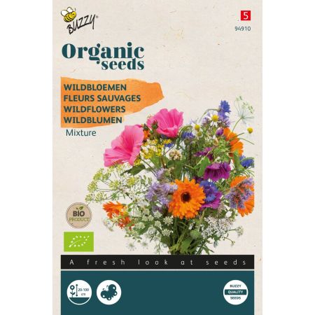 Buzzy Organic Wildblumen, Mischung (BIO) - Buzzy Organic Wildbloemen mengsel  (BIO)