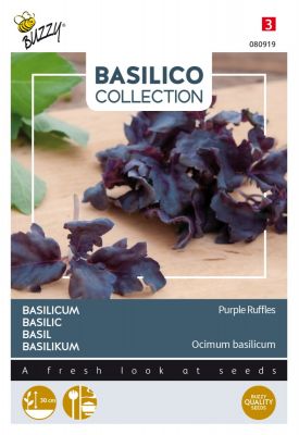 Buzzy Basilikum Purple Ruffles